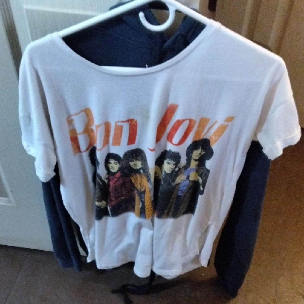 Vintage Bon Jovi Women's Shirt With Tour Dates